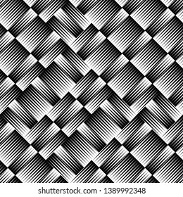 Geometric Seamless Pattern Vector Art Illustration