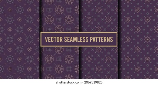 Geometric seamless pattern vector background