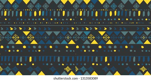 Geometric seamless pattern vector design. Creative line hand drawn.