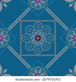 geometric seamless pattern vector design