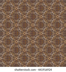 Geometric seamless pattern vector gold color vintage