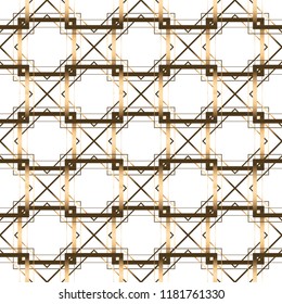 geometric seamless pattern. vector golden lines background
