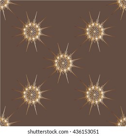 Geometric seamless  pattern vector golden