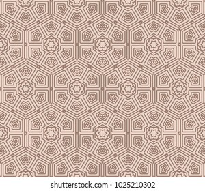 geometric seamless pattern. Vector illustration. For modern interior design, fashion textile print, decor panel