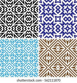 Geometric Seamless Pattern Vector Illustration