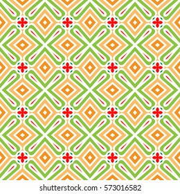 Geometric Seamless Pattern Vector Illustration