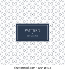 Geometric seamless pattern. Vector illustration for fashion minimalistic design. Minimal style abstract background decoration. Modern elegant wallpaper with border frame. White black vintage color