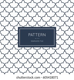Geometric seamless pattern. Vector illustration for fashion minimalistic design. Minimal style abstract background decoration. Modern elegant wallpaper with border frame. White black vintage color