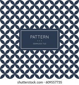Geometric seamless pattern. Vector illustration for fashion minimalistic design. Minimal style abstract background decoration. Modern elegant wallpaper with border frame. White black vintage color