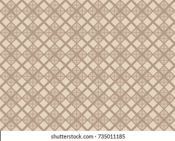 Geometric seamless pattern. Vector illustration for fashion minimalistic design. Minimal style abstract background decoration. Modern elegant wallpaper with border frame. brown color