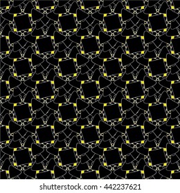 geometric seamless pattern vector silver adn back color
