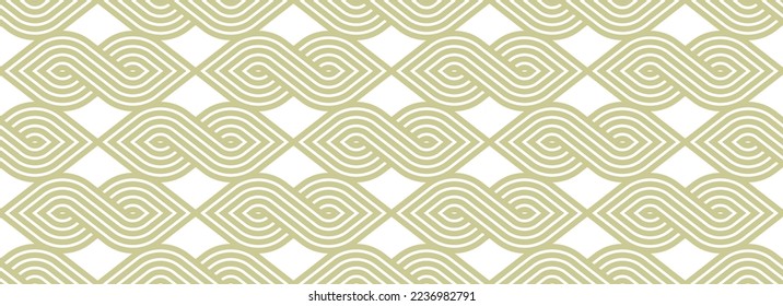 Geometric seamless pattern, vector trendy vintage tiling endless background, geometrical decorative grid.