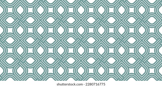 Geometric seamless pattern, vector trendy vintage tiling endless background, geometrical decorative grid.
