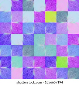 Geometric seamless pattern with vibrant blocks. Vector minimalists design. Artistic poster with simple shapes Vector colorful background of random forms.
