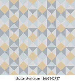 Geometric seamless pattern in vintage style. Seamless checkered texture, vector