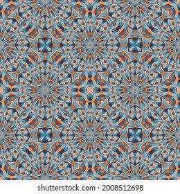 Geometric seamless pattern, wallpaper, textile background, vector decorative texture.