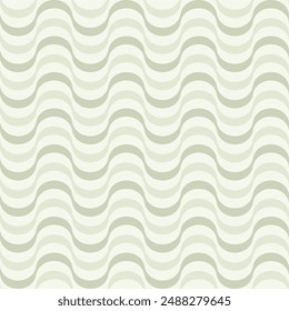 Geometric seamless pattern with waves - hand drawn vector illustration.
