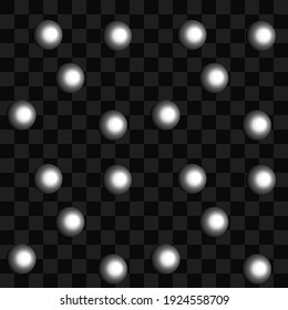 Geometric seamless pattern with white ball. Vector illustration