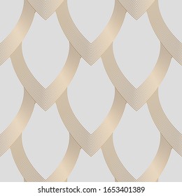 Patrón geométrico sin fisuras con colores blanco y negro. De estilo Art Déco. Fondo vectorial.