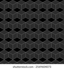 Geometric seamless pattern in white color.