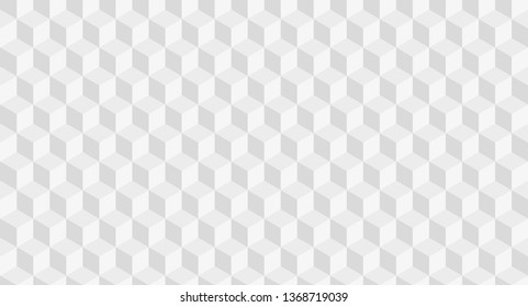 Geometric seamless pattern of white and grey polygons. Vector illustration.