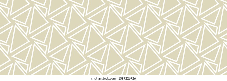 Geometric seamless pattern. White and olive green background. Vector illustration
