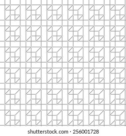 Geometric seamless pattern. White.  Structure. Vector.