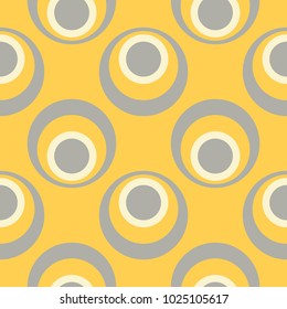 Geometric seamless pattern. Yellow gray and white colored background for wallpapers, textile and fabrics