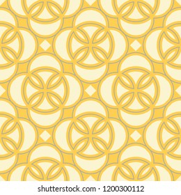 Geometric seamless pattern. Yellow gray and white colored background for wallpapers, textile and fabrics