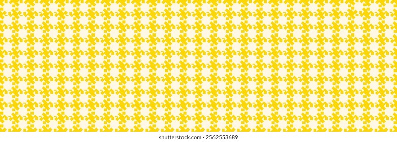 Geometric Seamless Pattern: Yellow Square and Diagonal Design