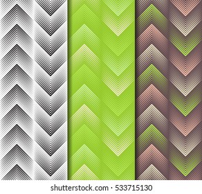 Geometric seamless pattern zigzag style. Repeating abstract vector background with monochrome and color style.