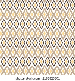 Geometrisches nahtloses Muster.schwarz mit gelbem abstraktem Hintergrund mit quadratischen Elementen.Abstraktes, nahtloses Muster der Wüstensandfarbe für Wallpaper und Hintergrund.