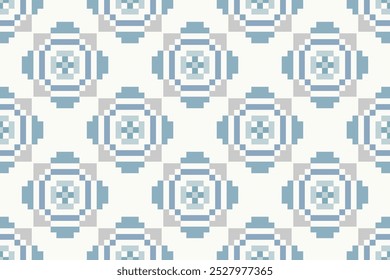 Modelo inconsútil geométrico, patrón inconsútil oriental étnico geométrico, Ilustración vectorial, bordado floral geométrico, tradicional, estilo azteca, fondo abstracto. diseño para textura, tela, ropa.