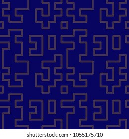 Geometric seamless patternin retro memphis style, fashion 80s - 90s. Seamless hipster background with abstract geometric figures. Memphis style for fashion, cloth, textile. Simple pattern. 
