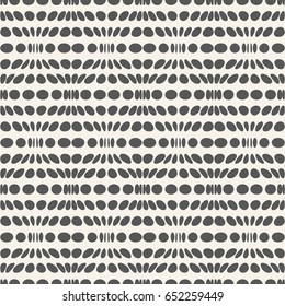 Geometric seamless pattern.Monochrome texture of repeating convex circles.White and black