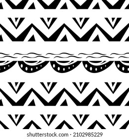 geometric seamless pattern.monochrome  vector illustration