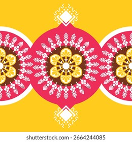 patrón geométrico sin costuras. Tela tribal nativa americana. Adecuado para textiles, alfombras, tarjetas, azulejos, libros ilustrados, patrón árabe, ilustración de diseño de adornos indios Diwali.boho para impresión textil tejida