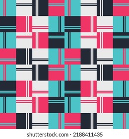 Patrones geométricos sin soldadura. diseño gráfico abstracto. Se utiliza para decorar en un estilo impecable. Para imprimir papel pintado Papel de envoltura de regalo, cortinas, mantas, pañuelos, etc. Ilustración vectorial