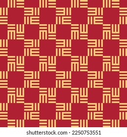 Geometric seamless patterns. Abstract geometric graphic design print pattern. Seamless geometric golden lines pattern.