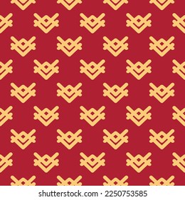 Geometric seamless patterns. Abstract geometric graphic design print pattern. Seamless geometric golden lines pattern.