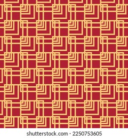 Geometric seamless patterns. Abstract geometric graphic design print pattern. Seamless geometric golden lines pattern.