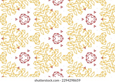 Geometric seamless patterns. Abstract geometric graphic design print in 3d pattern. Seamless geometric pattern for wrapping, fabric and ornament.