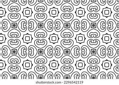 Geometric seamless patterns. Abstract geometric graphic design print in 3d pattern. Seamless geometric pattern for wrapping, fabric and ornament.