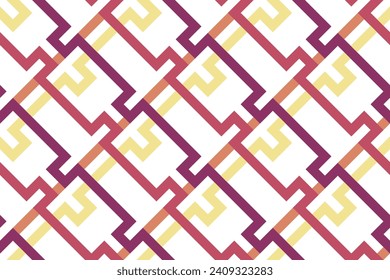 Geometric seamless patterns. Abstract geometric hexagonal graphic design print 3d cubes pattern. Seamless geometric cubes pattern.