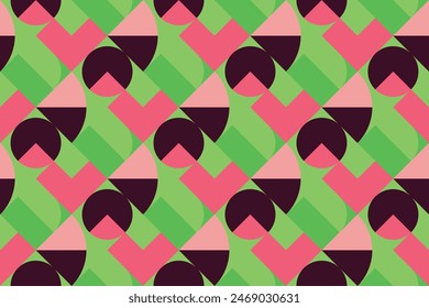 Geometric seamless patterns. Abstract geometric pattern. Seamless geometric cubes pattern.