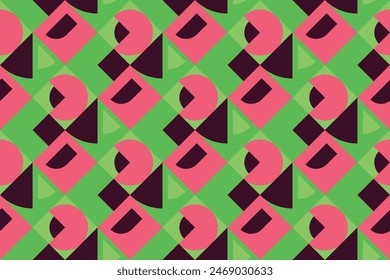 Geometric seamless patterns. Abstract geometric pattern. Seamless geometric cubes pattern.