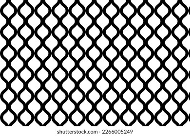 Geometric seamless patterns. Abstract vector design of wave line for background of design cards, invitations card, wallpaper, wrapping paper. Black wave line. EPS 10 File.