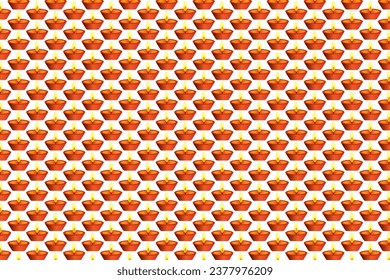 Patrones geométricos sin soldadura de lámparas Diwali. Diseño de vector abstracto para el fondo. Ideales para tarjetas de diseño, tarjetas de invitación, papel pintado, papel de envoltura, suelos o baldosas de pared.