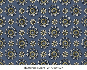 GEOMETRIC SEAMLESS PATTERNS IN EARTHY TONES AJRAKH PATTERN, HAND BLOCK PRINT, BATIK PRINT, INDIAN TEXTILE BACKGROUND