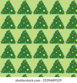 padrões geométricos sem costura com cor verde. Fundo abstrato de Natal moderno. Ilustração vetorial
